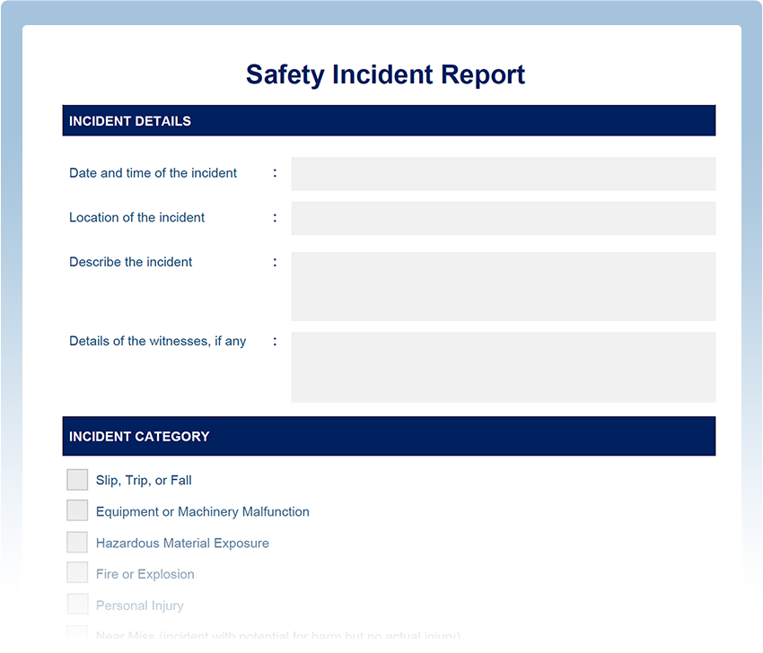 Free Incident Report Form Templates PDF SafetyCulture 42 OFF